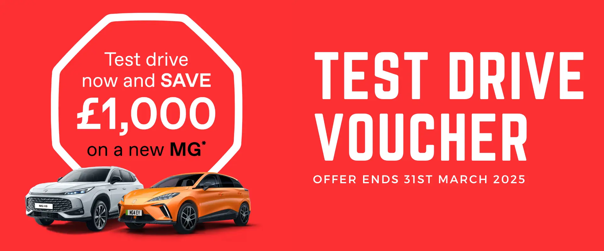 MG Test Drive Voucher